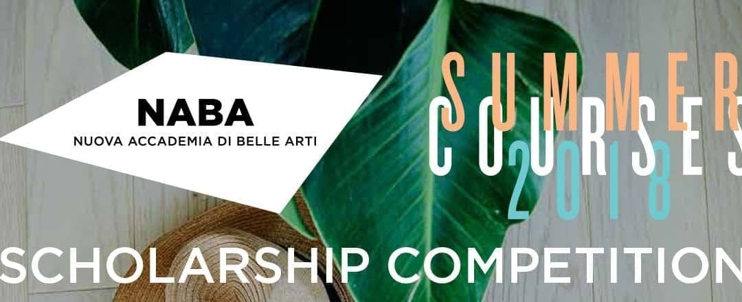 NABA米蘭藝術大學2018年暑期課程獎學金競賽